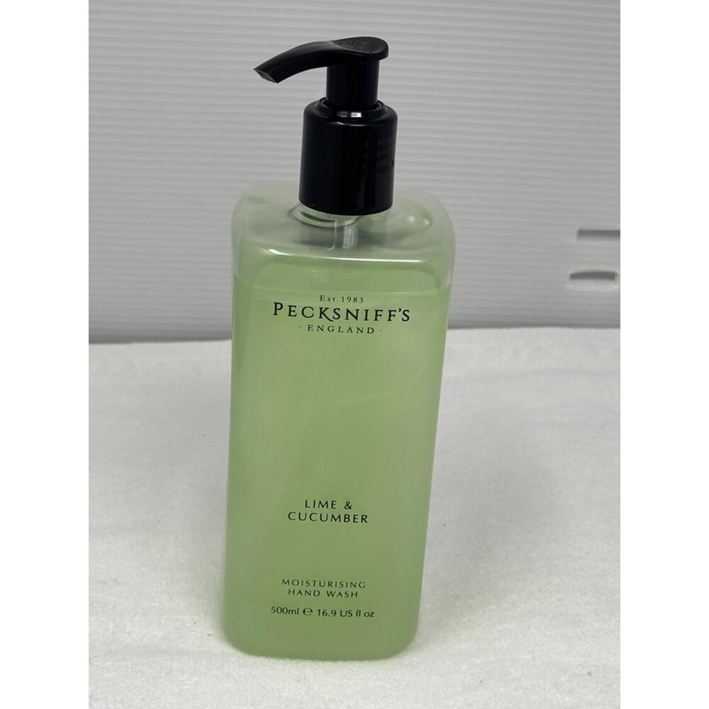 Pecksniff's England Moisturizing Hand Wash Lime‎ & Cucumber 16.9 Fl Oz 95% Full
